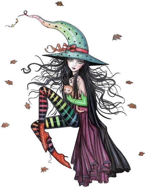 Magical Halloween Witch Drawn in Different Art Styles